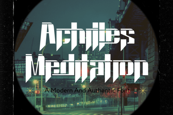 Achilles Meditation Font: Bold Display Typeface for Impactful Campaigns