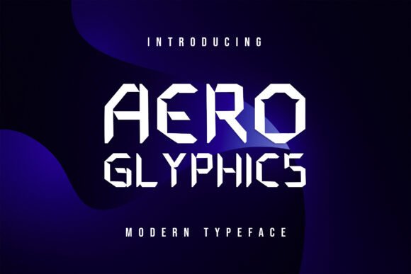 Aero Glyphics Font for Bold Brand Identity