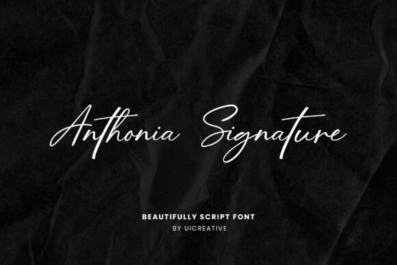 Anthonia Signature Font Review
