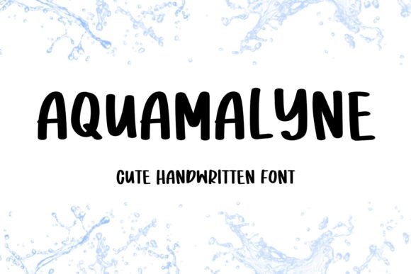 Aquamalyne Font: Playful Script for Creative Projects