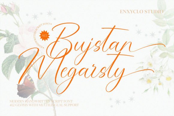 Bujstan Megarsty: A Signature Script Font for Elegant Campaigns