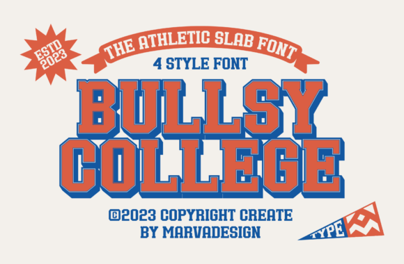 Bullsy College: A Classic Sport Serif Font for Editorial Impact