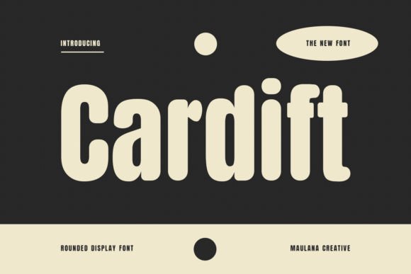 Cardift: A Playful Sans Serif Font for Handmade Brands