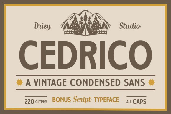 Cedrico Font for Creative Branding