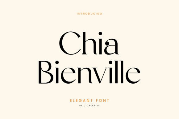 Chia Bianville Serif Font for Elegant Campaign Typography