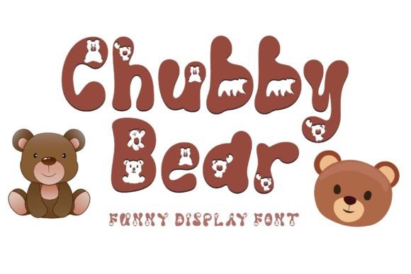 Chubby Bear Font for Playful Brand Identity Projects