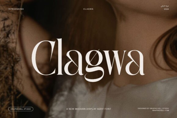 Clagwa Elegant Display Serif Font for Makers