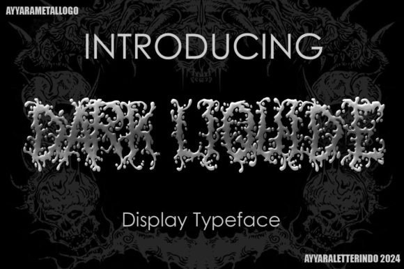 Dark Liquide Blackletter Font for Bold Branding & Metal Band Logos