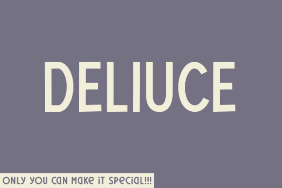 Deliuce: A Striking Sans Serif Display Font for Makers