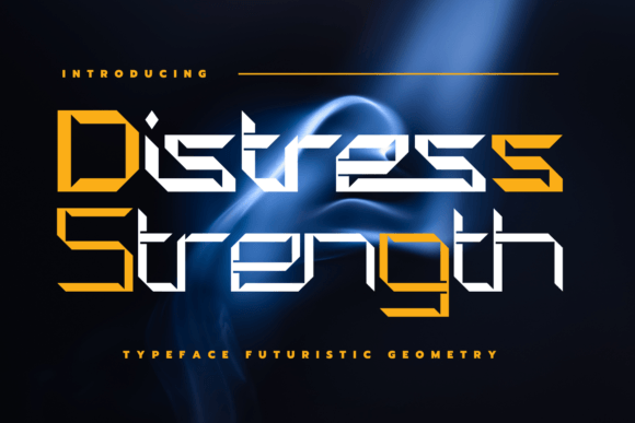 Distress Strength: A Cyberpunk Display Font for Bold Branding