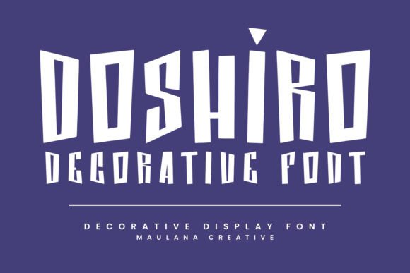 Doshiro: A Handcrafted Comic Display Typeface for Playful Campaigns
