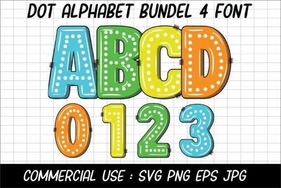 Dot Alphabet Font for Handmade Creatives