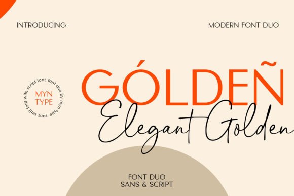 Elegant Golden - Duo: A Premium Font Pair for Handmade Brands