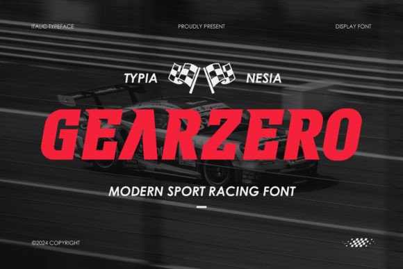 Gearzero: A Bold Sans Serif Font for High-Energy Product Design