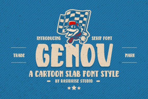 Genov Font: A Joyful Slab Serif for Campaign Design