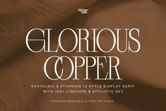 Glorious Copper: A Nostalgic Serif Font for Editorial Design