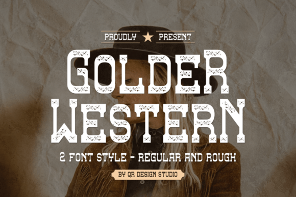 Golder Western: A Vintage Serif Font for Bold Digital Branding