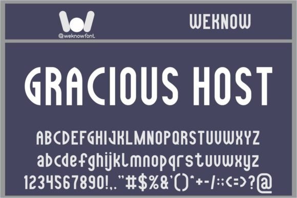 Gracious Host: A Playful Sans Serif Font for Small Business Branding