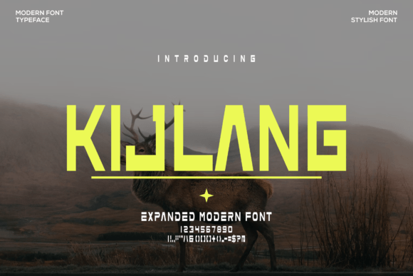 Kijlang Font: Bold Modern Sans Serif for Crafters