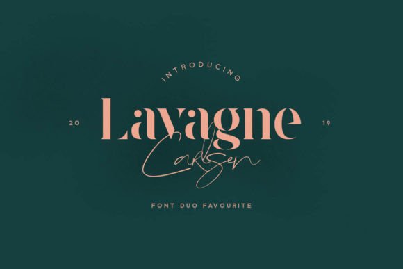 Lavagne Carlsen: A Modern Stencil Serif Font for Distinctive Web Headlines