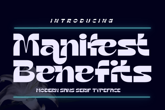 Manifest Benefits: Bold, Playful Sans Serif for Modern Design
