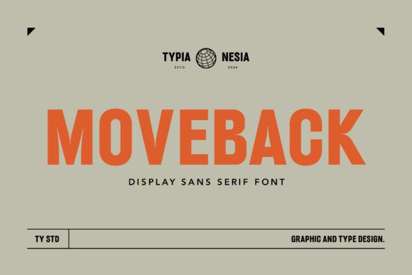 Moveback: A Modern Font for Bold Design
