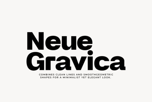 Neue Gravica Font for Bold Design