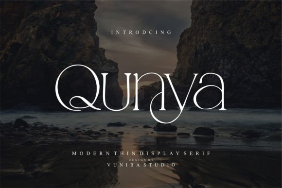 Qunya Font: A Display Serif for Elegant Campaign Visuals