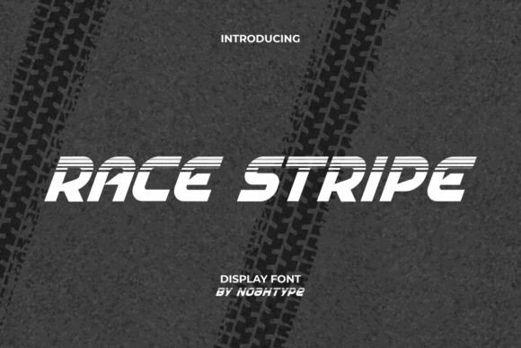 Race Stripe Font for Bold Campaigns