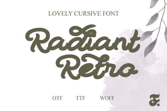 Radiant Retro Font for Handmade Branding & Printables