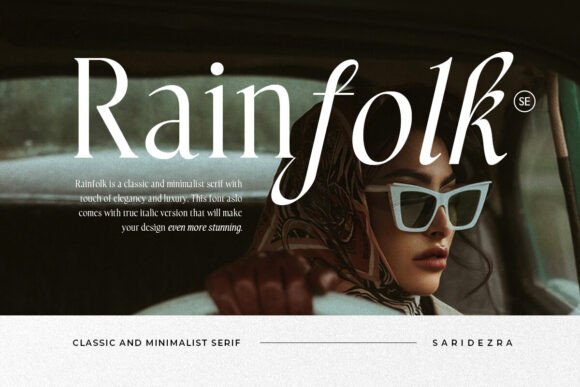 Rainfolk: A Classic Serif Font for Elegant Editorial Design