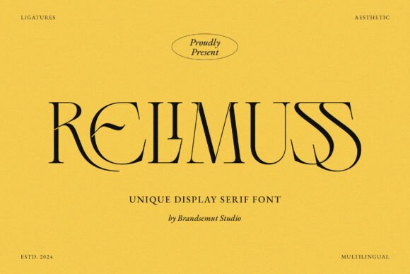 Relimuss: A Modern Serif Font for Polished Branding