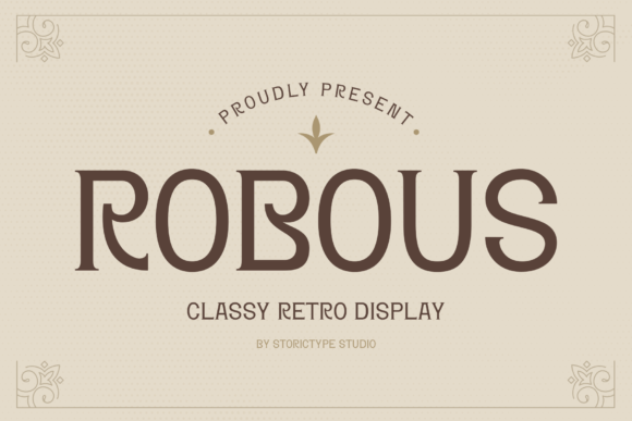 Robous: A Classy Retro Serif Font for Editorial Design