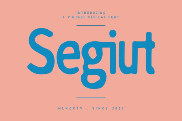 Segiut: Vintage Font for Business Branding
