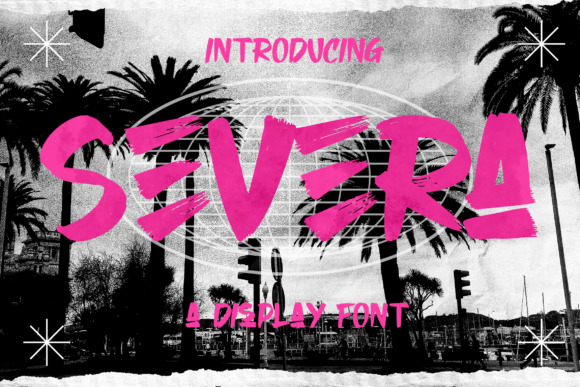 Severa: A Bold Marker Brush Display Font for Editorial Personality