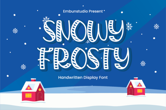 Snowy Frosty Font for Festive Digital Branding