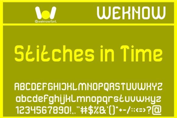 Stitches in Time: A Versatile Sans Serif Display Font for Digital Design