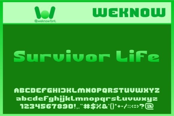 Survivor Life Font for Handmade Branding & Craft Projects